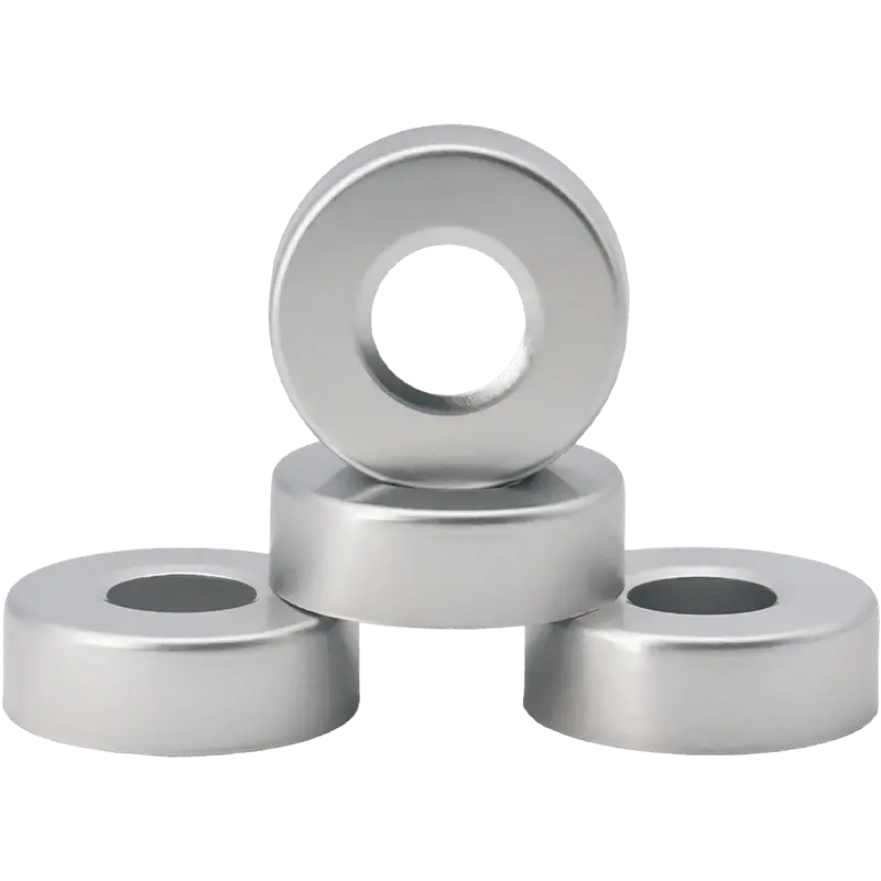 Gitnang-Butas na Aluminum Cap