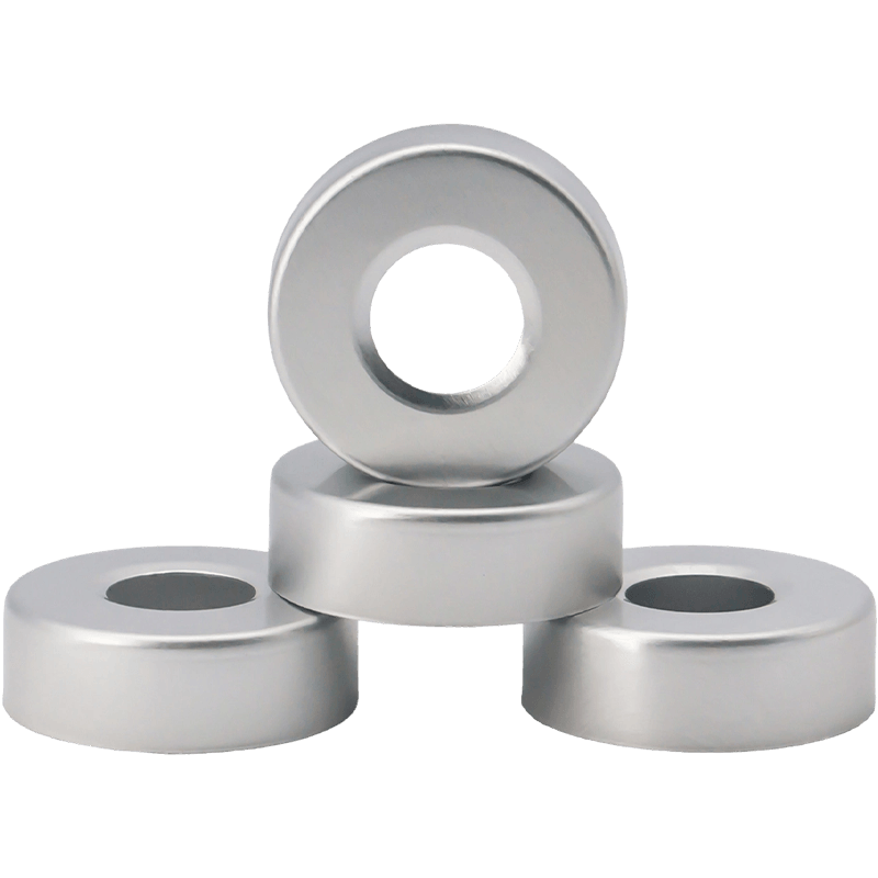 Gitnang-Butas na Aluminum Cap
